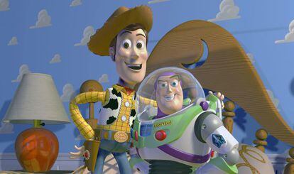 Woody y Buzz Lightyear en 'Toy Story'.