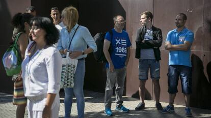 Reunió dels treballadors d'Eulen del Prat.