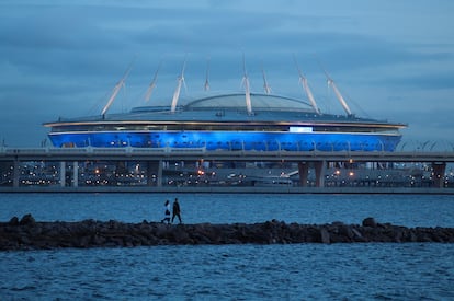 El estadio de San Petersburgo (Rusia).