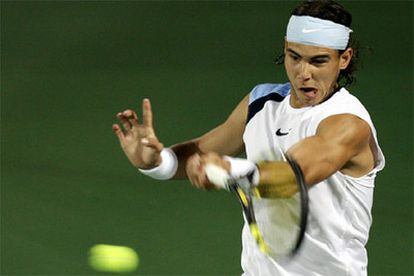 Rafael Nadal, en un momento del partido.