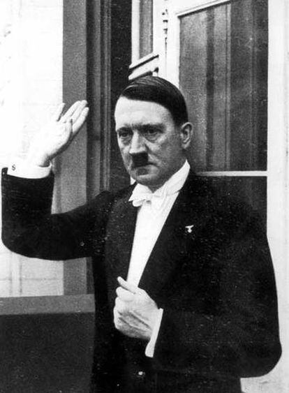 Adolf Hitler, durante una de sus habituales visitas al festival de Bayreuth.