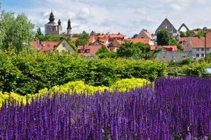 Panorámica de Visby, capital de la isla de Gotland (Suecia).