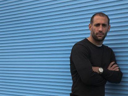 Pablo Zabaleta, en en campo de entrenamiento del City.