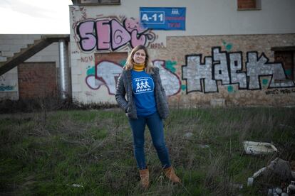 Alicia del Pozo, representante de la plataforma "A11 pasos" de Peñafiel.