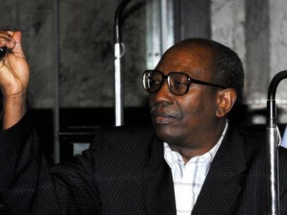 Bernard Ntuyahaga durante una vista judicial en Bruselas en 2007.