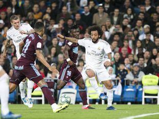 Marcelo in action against Celta Vigo.