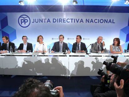 Reunión de la Junta Directiva Nacional del PP. 