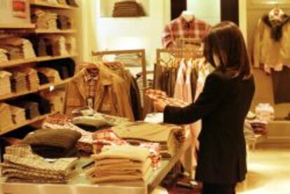 Comercio minorista de tienda de ropa