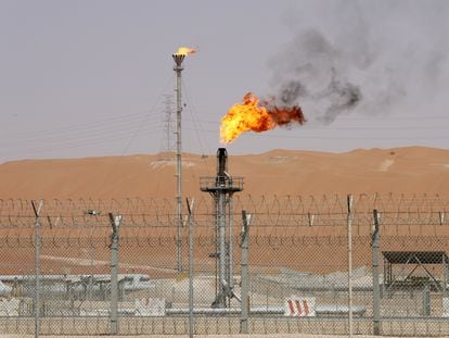 El pozo petrolero de Shaybah, propiedad de Saudi Aramco, en una imagen de mediados de 2018.