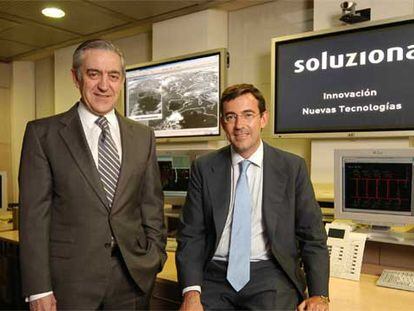 H. López Isla y S. Roura, presidente y consejero delegado de Soluziona.