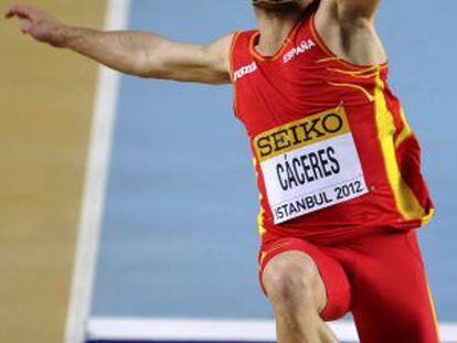 Eusebio Cáceres, en una prueba en Estambul en 2012.