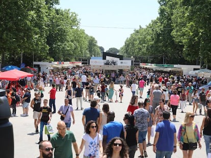 Imagen de archivo de la Feria del Libro de Madrid.