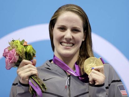 Franklin sonríe con un oro en Londres 2012.