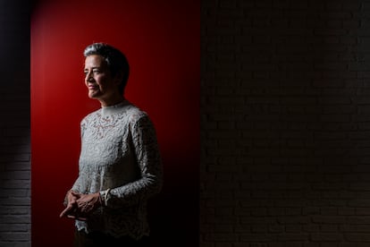 Margrethe Vestager, el 16 de noviembre en Madrid. 