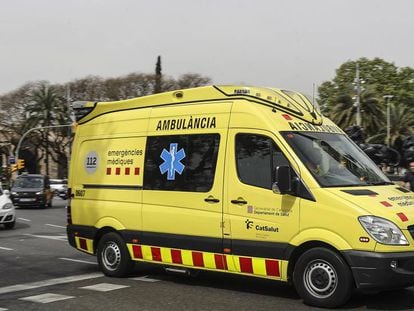 Una ambulancia del Servicio de Emergencia Médica de Cataluña.