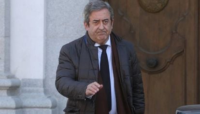 El fiscal Javier Zaragoza, en un receso de juicio a los artífices del procés.