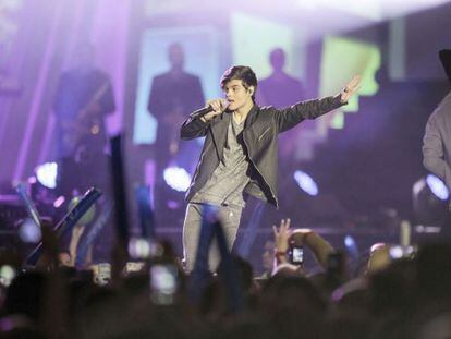 Abraham Mateo, en la gala de Los 40 principales.