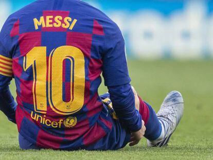 El jugador del FC Barcelona Lionel Messi durante un partido contra el Getafe.
