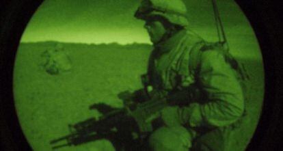 Imagen de archivo de una operación nocturna de marines estadounidenses en la provincia de Helmand (Afganistán).