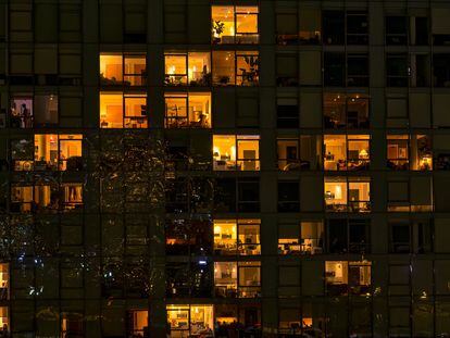 Departamentos vistos desde el puente de Brooklyn (Nueva York), el 21 de agosto.