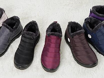 Algunos de los colores en los que pueden encontrarse en Amazon estas botas forradas para el invierno. GAATPOT.