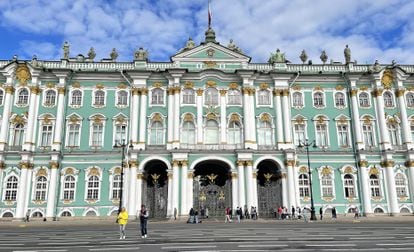 Exterior del Museo del Hermitage, en San Petersburgo (Rusia).
