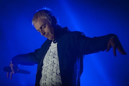 Karl Hyde, d'Underwold, al concert d'ahir a la nit al Sónar.