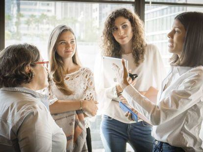 Isabel Arcones, Belén Cruz, Agustina Sartori y Paola Santana, empresarias o trabajadoras en Silicon Valley (Estados Unidos)