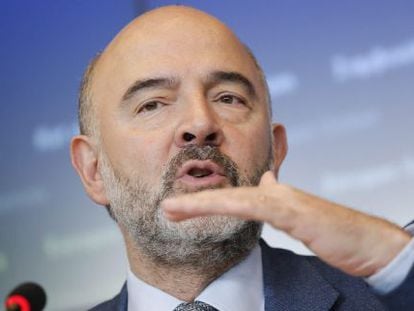 El comissari europeu d'Afers Econòmics, Pierre Moscovici, la setmana passada a Luxemburg.