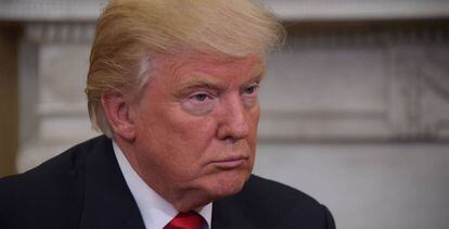 Donald Trump, en su visita a la Casa Blanca para preparar la transición.