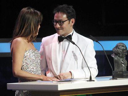 Adriana Ugarte y Carlos Santos en pleno &#039;patinazo&#039;.