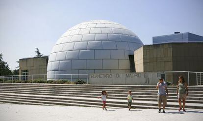 El planetario de Madrid, en el parque Tierno Galv&aacute;n.