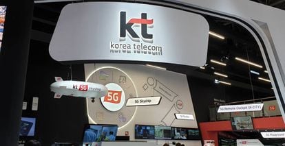 Stand de 5G Korea Telecom en el MWC19.