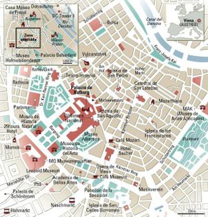 Mapa de Viena.