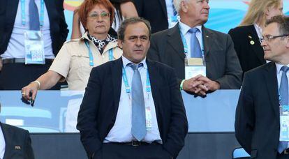 El Presidente de la UEFA Michel Platini.  