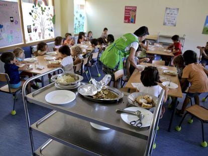 Comedor escolar del colegio público San Bartolomé en Fresnedillas de la Oliva (Madrid)