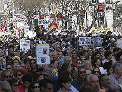 Manifestación de apoyo al juez Garzón en Madrid
