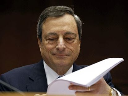 El presidente del Banco Central Europeo (BCE) Mario Draghi. EFE/Archivo