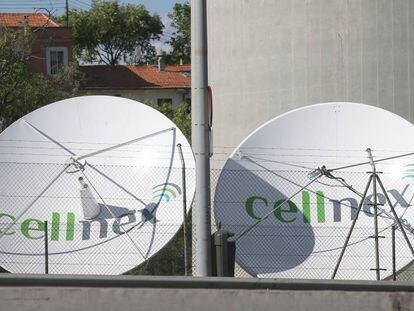 Antenas de la empresa Cellnex en Torre Espa&ntilde;a.