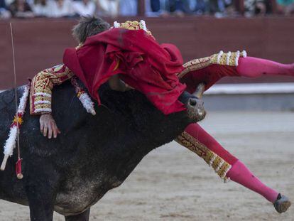 Manuel Escribano, cogido por su segundo toro el pasado 30 de mayo.