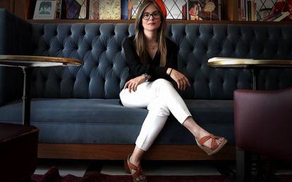 La escritora y periodista Juliana González-Rivera, este lunes en Madrid.