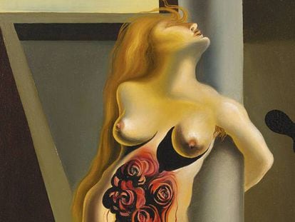 'Las rosas ensangrentadas' (1930), de Salvador Dalí.