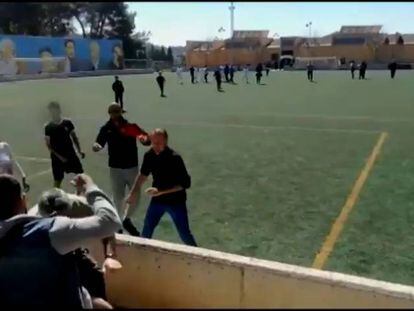 Una batalla campal entre padres obliga a suspender un partido de fútbol infantil en Mallorca