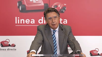 El consejero delegado de Línea Directa, Miguel Ángel Merino, en la presentación de resultados de septiembre de 2021.