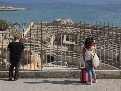Vista del anfiteatro romano de Tarragona.
