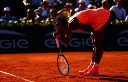 Serena Williams, mareada ante Bacsinszky.