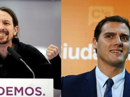 Pablo Iglesias y Albert Rivera