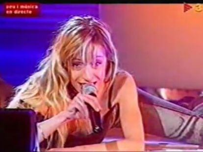 La candidata d'Eurovisió del programa '12 punts' (2004) de TV3 i Andorra TV, Marta Roure.