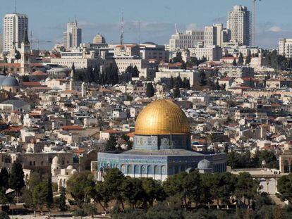 Vista del casco antiguo de Jerusal&eacute;n. 