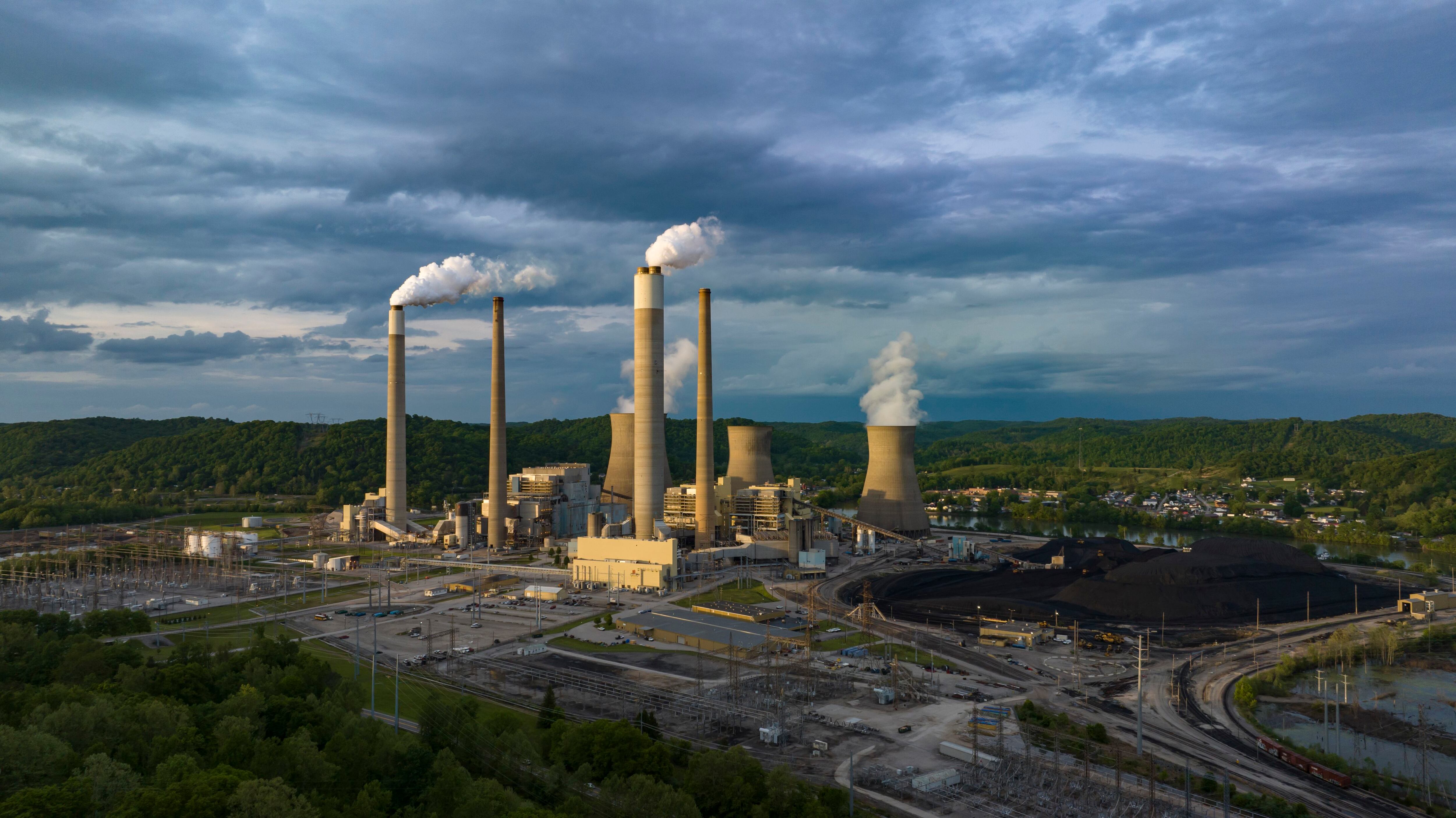 La planta de carbón Jon Amos, en Poca (Virginia Occidental, Estados Unidos).